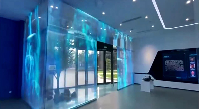 某LED貼膜屏案例