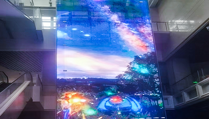 上海星光耀廣場(chǎng) 透明屏中庭電梯