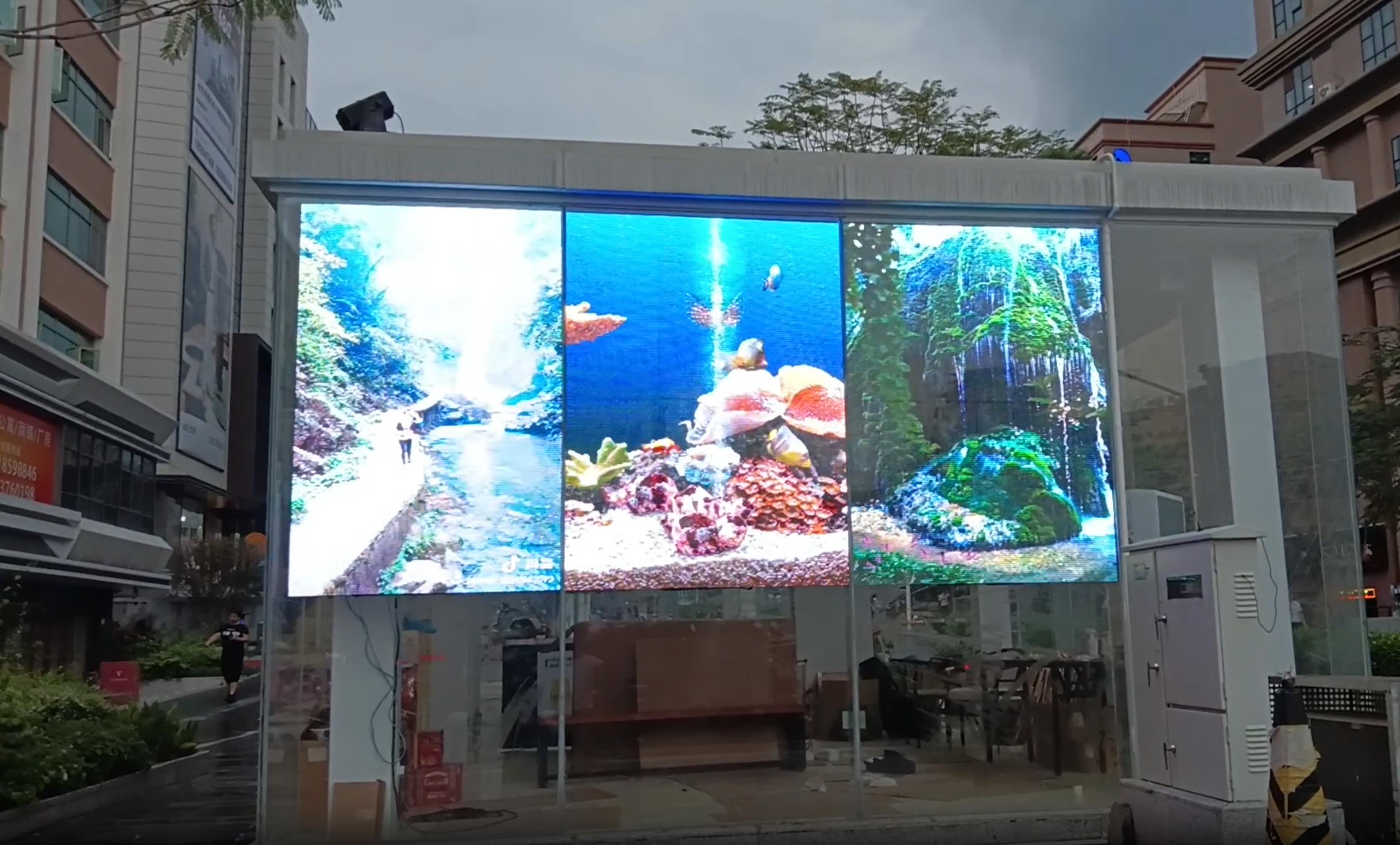 德利僼深圳龍華透明屏項(xiàng)目