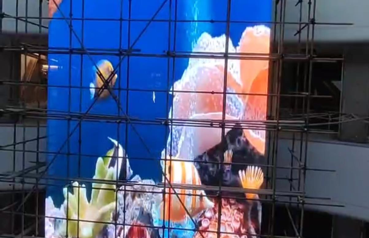 四川攀枝花某觀光電梯透明屏案例