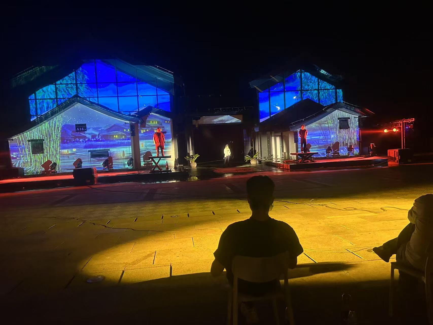 浙江紹興上虞文旅景區(qū)透明屏案例