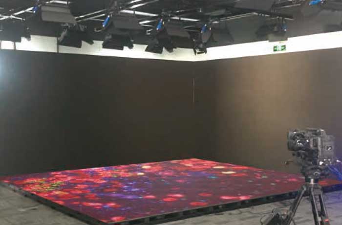 廣電直播間led地磚屏案例 Broadcast room -18m2