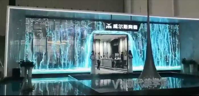 led格柵透明屏案例